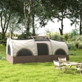thumbnail image 2 of Outsunny 4-6 Person Camping Tent, 3000mm Waterproof and UPF30+, Khaki, 2 of 10