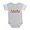 Heather Gray, variant on CafePress - Idaho Rbw Txt - Cute Infant Baby Football Bodysuit