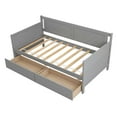 thumbnail image 5 of Aukfa Twin Daybed with Storage Drawers, Wooden Platform Bed - Gray, 5 of 8