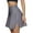 Gray#01, variant on Xyxonk Black Skort for Women High Waisted Tennis Skort with Pockets Side Slit Workout Solid Color Skirt Dressy Casual Trendy Mini Skort Dark Green XL