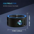 thumbnail image 4 of Iumwxz Mini Projector Portable 1080p Projector Outdoor Movie Projector Home Movie Led Video Projector Movie Projector with Usb Interface and Remote Control home decor christmas clearance indoor, 4 of 5