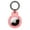 Pink, variant on Circular Carbon Fiber Fob Case for AirTag - Pink