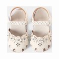 thumbnail image 2 of LNMQLPDBS Little Girl Shoes Breathable Closed Toe Flat Casual Dress Sandals Floral Decoration Hollow Out Design Trendy Summer Shoes Baby Shoes 12-18 Months Toddler First Walking Sandals Shoes, 2 of 7