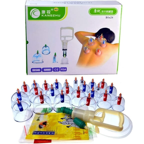 Kangzhu Biomagnetic Chinese Cupping Therapy Cup, Set of 24