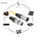 thumbnail image 4 of Cable de 1 m XLR de 3 pines macho a hembra Cable de cable de micrófono blindado (amarillo) Ehuebsd  Para estrenar, 4 of 9