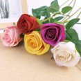 thumbnail image 4 of Artificial Rose Flower Decorative Realistic Blossom Rose Fake Rose Silk Rose, 4 of 10