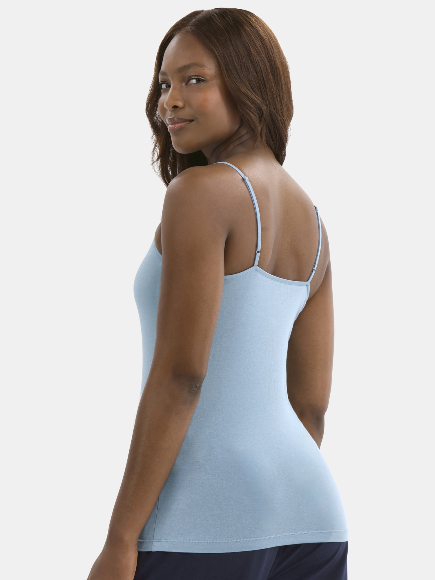 Time and Tru Women’s Cami Top with Adjustable Straps, Sizes XS-XXXL