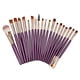 thumbnail image 3 of Kit de 20 brochas de maquillaje profesionales, juego de brochas de maquillaje de color morado, rosa y dorado, brocha para sombra de ojos, rímel, herramientas de belleza, 3 of 14