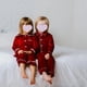thumbnail image 3 of Xmad-Conjunto de pijama con botones para niños y niñas, camisón de terciopelo con monograma a juego, ropa de dormir de Navidad, 3 of 4