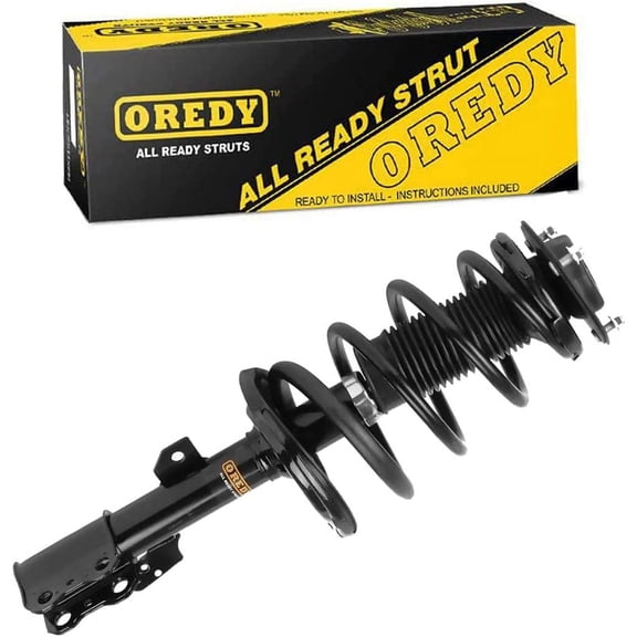 OREDY Front Right Strut Assembly with Coil Spring Suspension Replacement for 2005-2010 Toyota Sienna- 172363