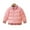 Pink, variant on 1-7Years Kids Toddler Boys Girls Down Coats Baby Plaid Jacket Outerwear