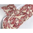 thumbnail image 3 of Wings of Spring Bed Runner Set, Modern Outline Drawn Delicate Butterfly Pattern on Hues Back, Decorative Bedding Scarf & a Pillow Sham for Hotels Homes, Twin, Dark Coral Peach Paprika, by Ambesonne, 3 of 3