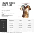 thumbnail image 3 of Zufioo Rainbow English Cocker Spaniel Print Women's Classic V-neck T-shirt, V-neck Short-sleeved Tops Home Wear, Suitable for Daily Life, Work, Outdoors-XX-Large, 3 of 8