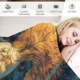 thumbnail image 3 of WYYP Flannel Bed Blanket Plush Printed Design Perfect for Sofa, Armchair, and Bed, Easy to Care for, Ideal for Keeping Warm and Cozy 40x50in, 3 of 6