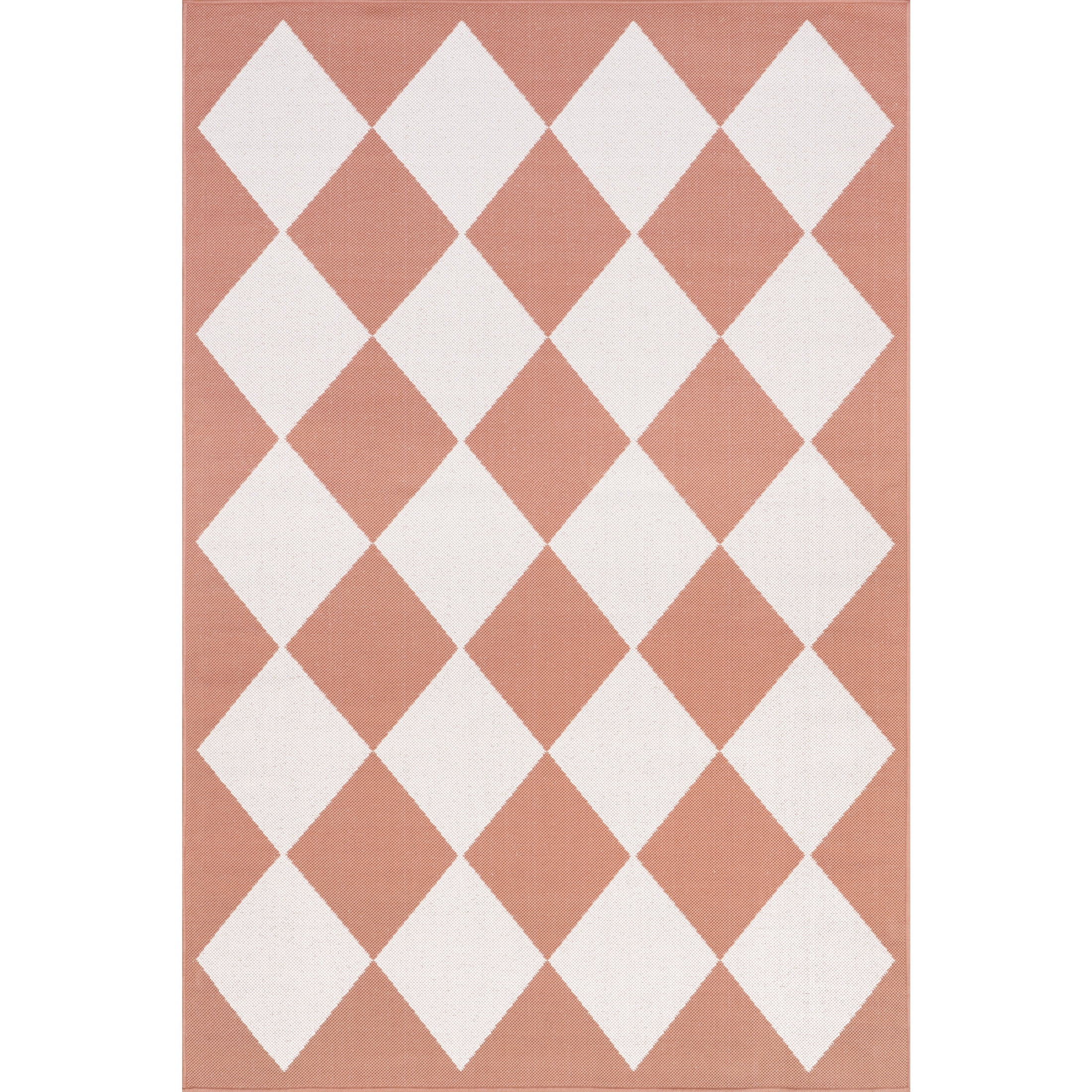 nuLOOM Sabina Diamond Trellis Indoor/Outdoor Area Rug, 8' x 10', Sabina Coral