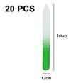 thumbnail image 2 of Set of 20 Professional Crystal Glass Nail Files Manicure Gradient Rainbow Color for Nail polishing, 2 of 5
