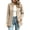 Q15 Khaki, variant on Womens Open Front Blazer Jacket Long Sleeve Tailored Casual Coat Notched Lapel Dressy Lightweight Office Work Outerwear for Spring Fall Brown,L
