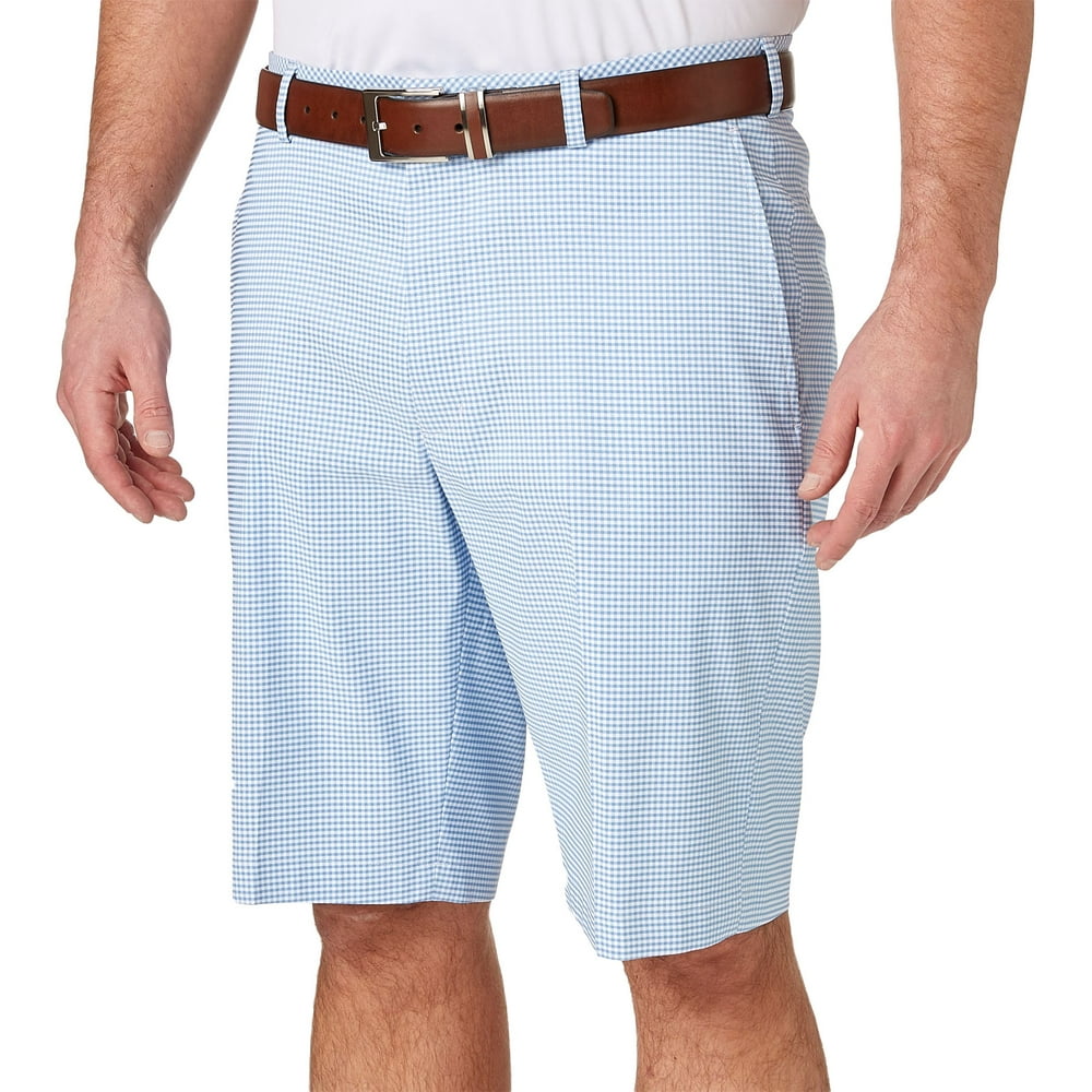 walter hagen men's perfect 11 gingham golf shorts