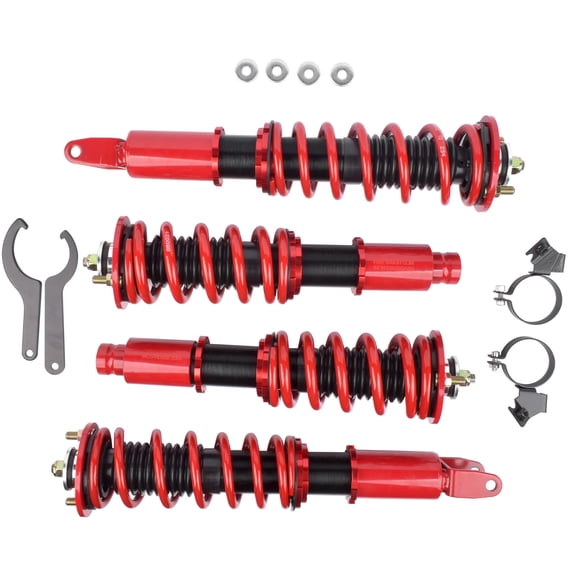 Koomaha 4x Coilover Strut Shock Suspension for Honda Civic CRX 88-91 Acura Integra 90-93