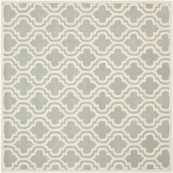 SAFAVIEH Chatham CHT727E Handmade Grey / Ivory Rug