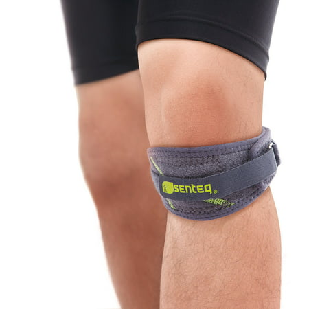 SENTEQ Patella Knee Strap. Medical Grade and FDA Approved. Patella Knee Strap for Runnning, Fitness, Stairs Climbing.  Adjustable Patellar Tendon Knee Support Band for Jumper's Knee Pain