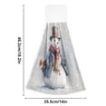 thumbnail image 3 of 2 Pieces Bathroom Towels Kitchen Towels Velcro Hand Wipes Dish Cloths & Dish Towels Washroom Towels Face Towel Hand Wipes Watercolor Snowman, 3 of 7
