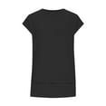 thumbnail image 5 of Jalioing Women's T Shirt Summer Casual Short Sleeve Side Slit Loose Shirts Basic Crew Neck Tees Tops, 5 of 7