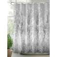 thumbnail image 2 of Shower Curtain Gray Tree Plant Bathroom Curtains with Hooks, Waterproof Fabric Forest Oil Painting Bath Shower Curtains Set for Bathroom Bathtubs Decor 36x72 Inch, 2 of 8