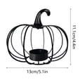 thumbnail image 3 of geerera Pumpkin Wire Candle Holder, Metal Tea Light Stand, Modern Fall Tabletop Decor for Thanksgiving, Halloween & Home Centerpiece, 3 of 6