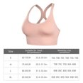 thumbnail image 2 of Toystoory Sujetador de Yoga para mujer, deportes, sujetador con relleno con aumento, camisetas sin mangas, chaleco, entrenamiento, Fitness, Uniforme atlético Rosado S, 2 of 6