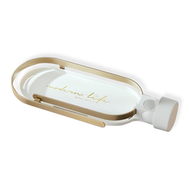 Soporte de esponja de baño de acero inoxidable, estante de almacenamiento, lavabo de tocador, estante para bañera, organizador de lavandería para el hogar, accesorios Beige Inevent HA047923-03B