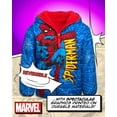 thumbnail image 5 of Marvel Boys Puffer Jacket Avengers Spider-Man Sherpa Fleece Lining Reversible Puffer Coat (2T-20), 5 of 7