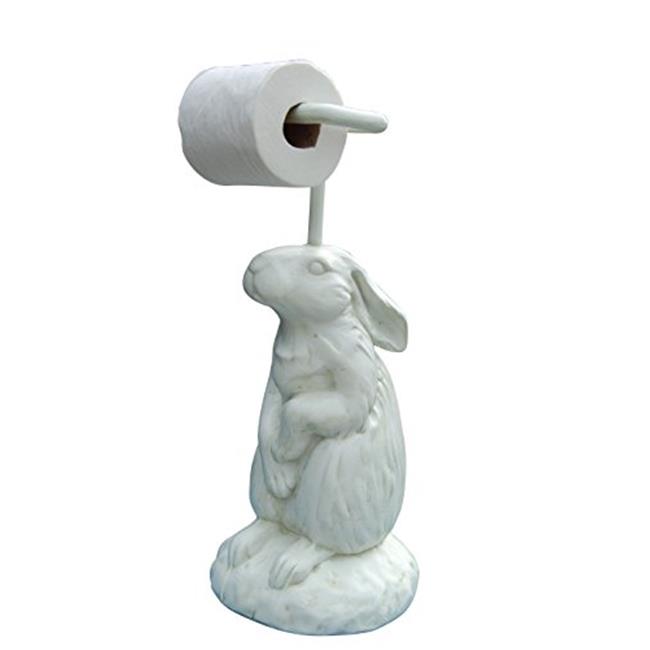 Hickory Manor HM9818DV Rabbit Toilet Paper Holder Dover White
