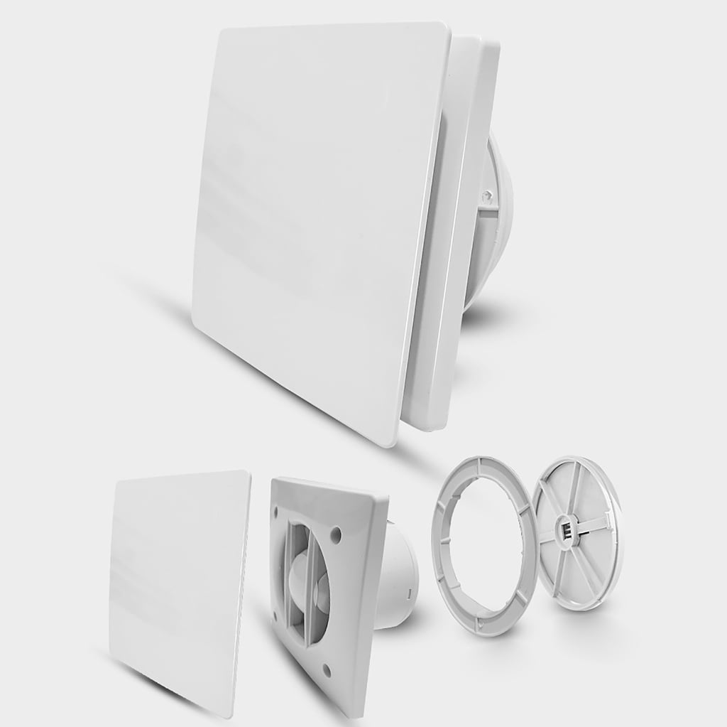 Low Noise Ventilation Fan Bathroom Exhaust Fan Kitchen Air Extractor Duct Fan for Window Wall Ceiling Mount Easy Use