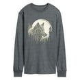 thumbnail image 3 of Instant Message - Wolf Moon - Men's Long Sleeve Graphic T-Shirt, 3 of 6