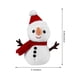 thumbnail image 2 of Muñeco de nieve de peluche, muñeco de peluche navideño, adorable decoración navideña (blanco), 2 of 5