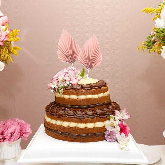 TEHAUX Leaves Cupcake Toppers for Decoration Make Your Cake More Attractive and Charming 16pcs