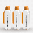 thumbnail image 1 of Smartbottle Slim Reusable Water Bottle, Orange, 500ml / 16oz, 3-Pack, 1 of 8