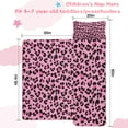 thumbnail image 5 of Pink and Black Of Leopard Print Toddler Nap Mats for Kids Preschool,Sleeping Mat Bag or Kids,Toddler Sleeping Bag,Toddler Nap Mat or Daycare, 5 of 6