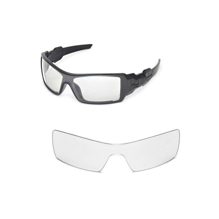 Hej hej apparat tapperhed Walleva Clear Replacement Lenses for Oakley Oil Rig Sunglasses - Walmart.com