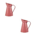 thumbnail image 3 of YSNOOWE Elegant Rustic Pink Flower Bucket - Durable Iron Vase for Home Decor 2Pcs, 3 of 8