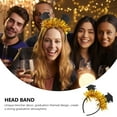 thumbnail image 4 of OULII Graduation Party Headband Set Fixed on Head Gold Ribbons 2Pcs, 4 of 8