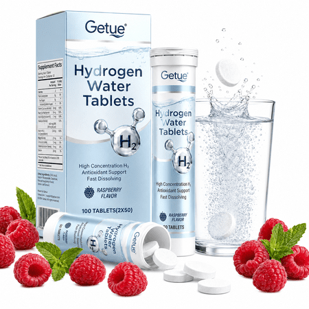 Getue Hydrogen Water Tablets,100 pieces of large packaging support, suitable for both men and women, meeting daily life needs