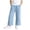 B_ Light Blue, variant on Big Kids Girls Premium Tencel Denim Pants, Soft Lyocell Wide Leg Flare Jeans, Lightweight Casual Long Pants for Summer Dark Blue 11 Years