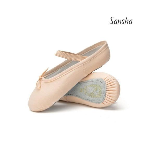 Sansha STAR Youth Full Sole Ballet Slippers in Canvas (2-Pack)