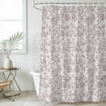 thumbnail image 6 of Farmhouse Flower Shower Curtain Set - Extra Long 72" x 96" Washable Bathtub Curtain with 12 Hooks, Botanical Vintage Purple Leaf Plant Waterproof Fabric Stall Shower Curtains for Bathroom Décor, 6 of 6