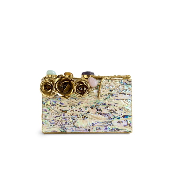 Rose Pearl Marble Clutch
