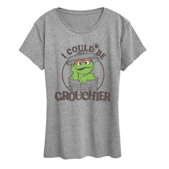 Sesame Street - I Could Be Grouchier Oscar - Women's Short Sleeve Graphic T-Shirt