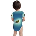 thumbnail image 5 of Daiia Paradise Island Printed Unisex-Baby Short Sleeve Onesies Bodysuits Baby Climbing Clothes Soft and Comfortable Romper with Expandable Shoulder Design-12 Months, 5 of 8