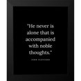 thumbnail image 2 of ArtsyQuotes 12x14 Black Modern Framed Museum Art Print Titled - John Fletcher Quote: Noble Thoughts, 2 of 5